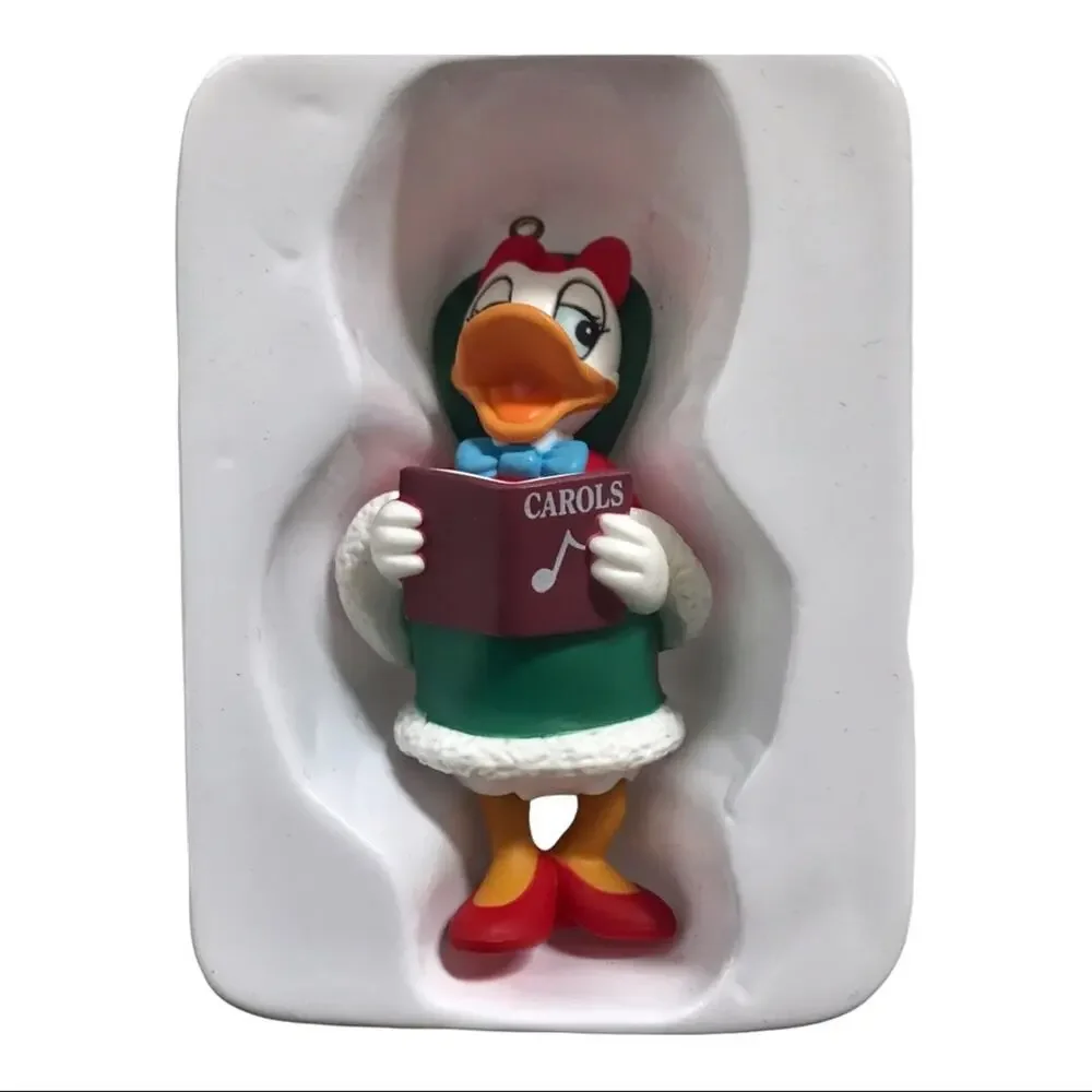 Disney Vintage Daisy Duck Caroler Resin Grolier Christmas Magic Collecti…